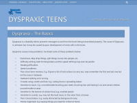 Dyspraxicteens.org.uk