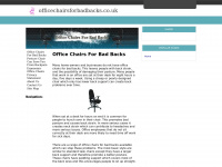 Officechairsforbadbacks.co.uk