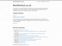 Bensherlock.co.uk