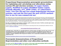 proportionalrepresentation.co.uk
