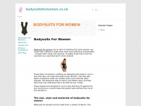 Bodysuitsforwomen.co.uk